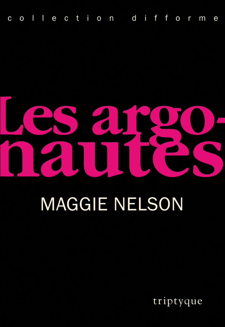 Cover of Triptyche edition of Maggie Nelson's <em>The Argonauts</em>.