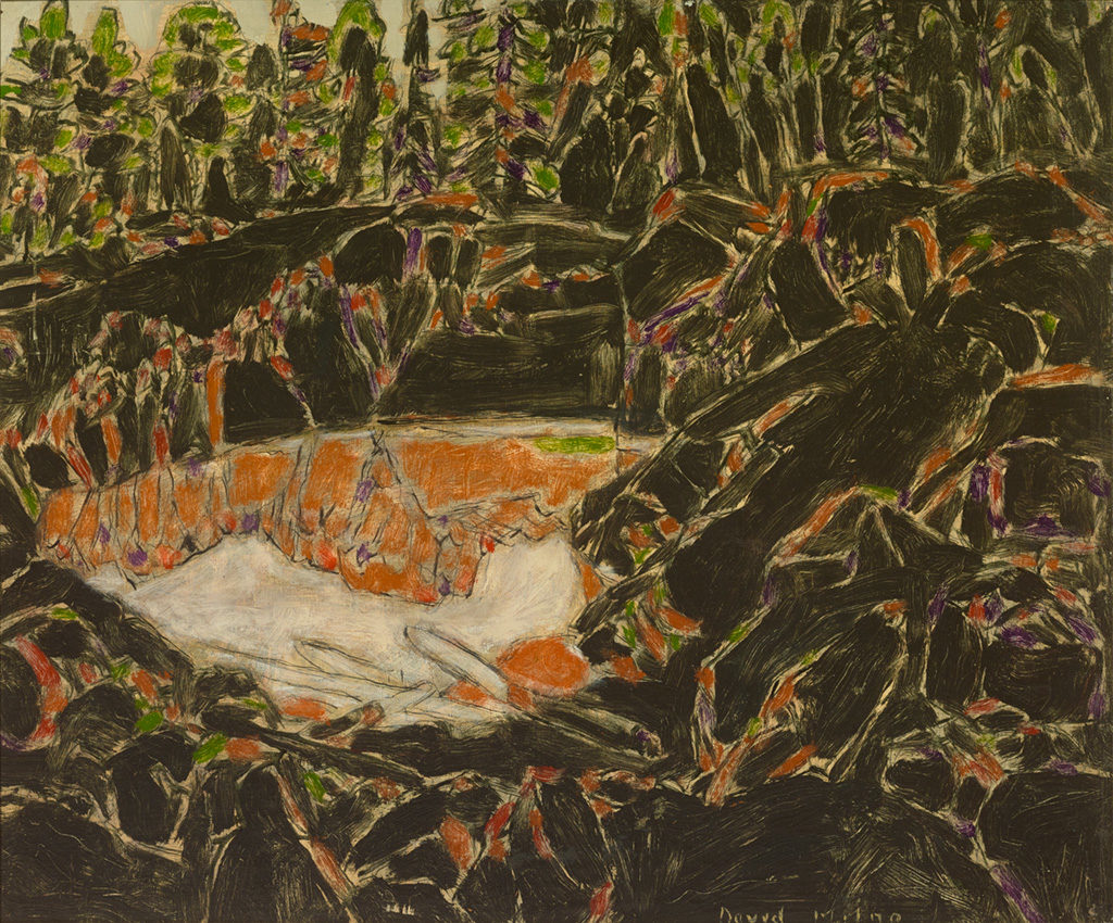 David Milne, <em>Red Pool Temagami</em>, 1929, oil on canvas. Courtesy Vancouver Art Gallery. Private Collection, Toronto. Photo Michael Cullen