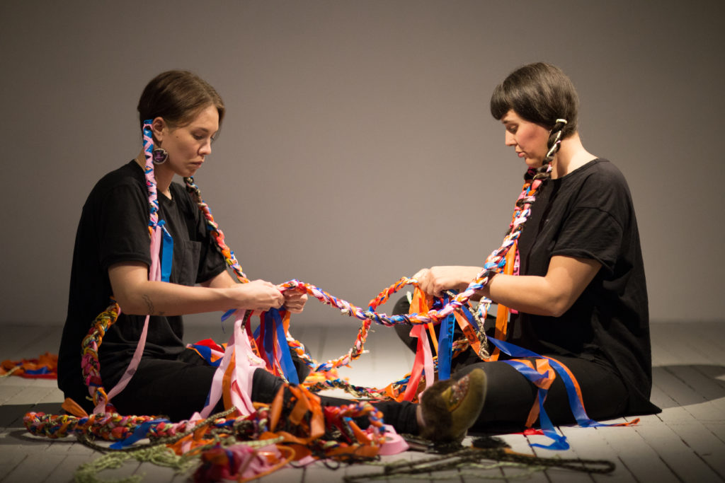 Jeneen Frei Njootli and Tsēmā Igharas, <em>sinuousity</em>, 2016. Photo: Mike Patten