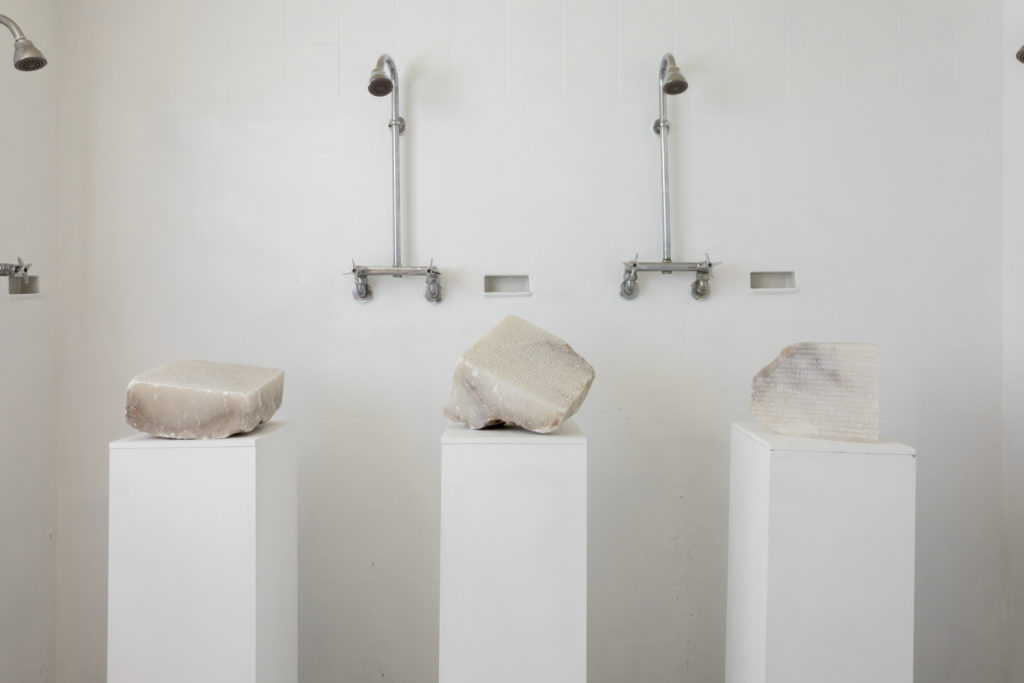 Works by Hailey Hanson at the Etobicoke School of the Arts, 2018. Photo: Jimmy Limit.