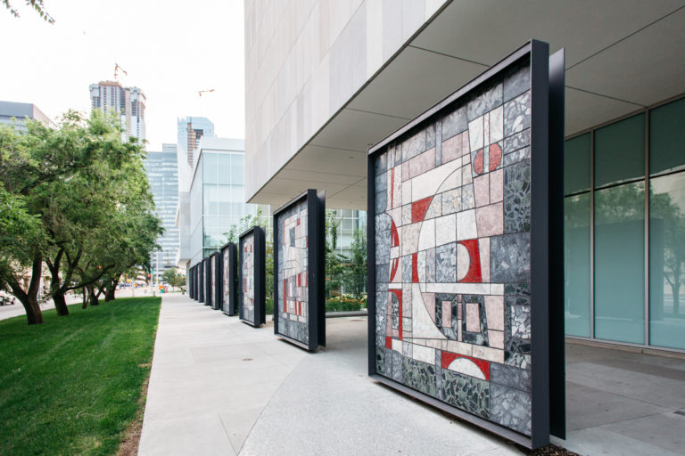 Another element of the old postal office that was integrated into the new Royal Alberta Museum were Ernestine Tahdel murals from the 1960s. Photo: Courtesy Royal Alberta Museum.