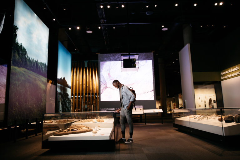 A view of the Ancestral Lands gallery at the Royal Alberta Museum. Photo: Courtesy Royal Alberta Museum.