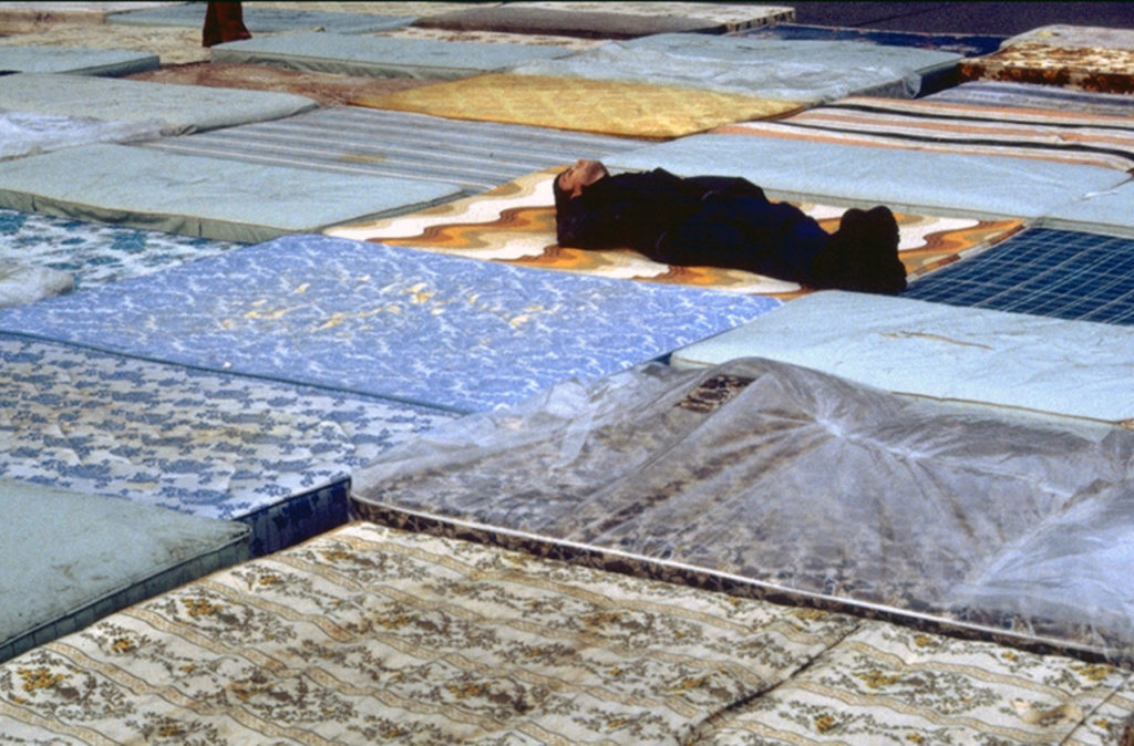 February Group, <em>Untitled (mattresses)</em>, 1997. Photo: Luis Jacob.