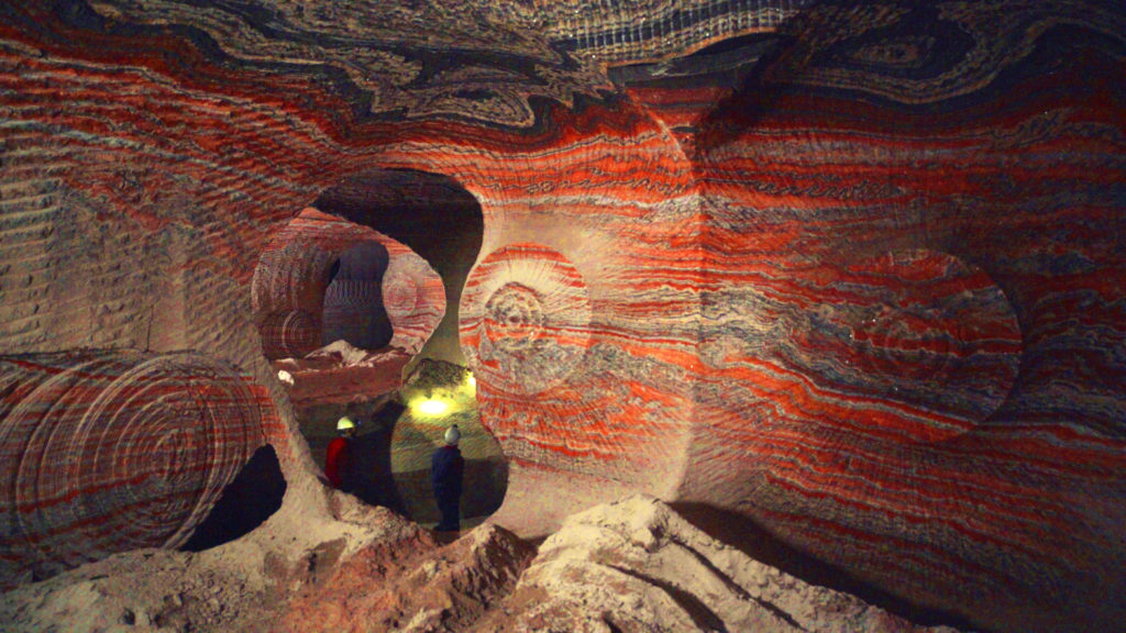 Workers in underground potash mine in Berezniki, Russia 2018. Photo © Edward Burtynsky. Courtesy Nicholas Metivier Gallery, Toronto