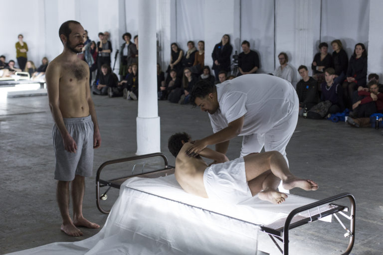 Naufus Ramirez-Figueroa, <em>Print of Sleep</em>, 2016. Performance.