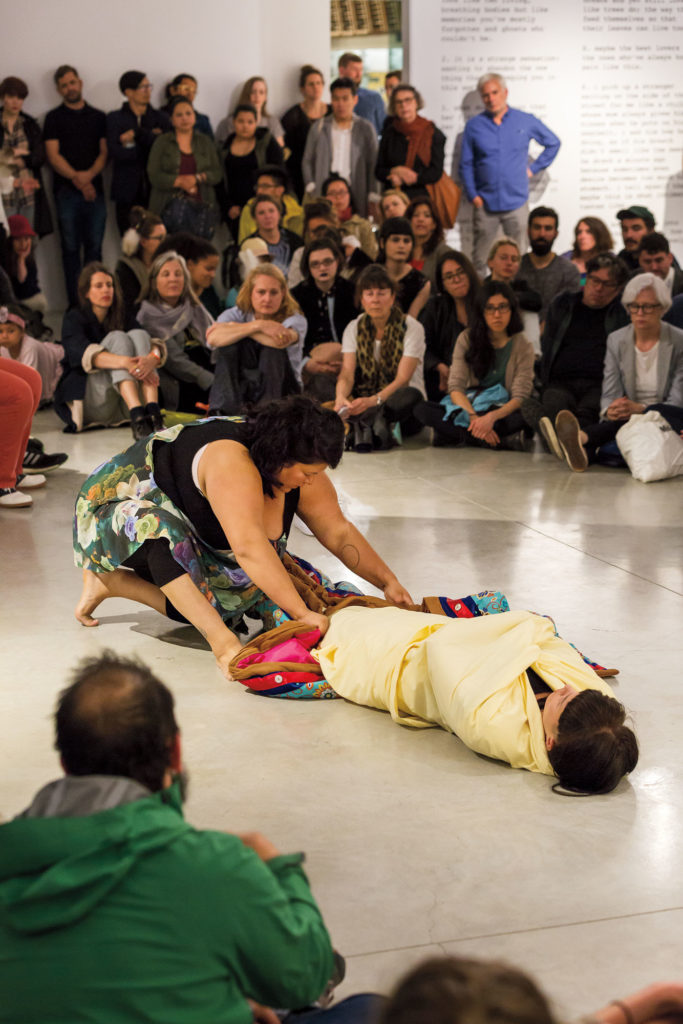 Skeena Reece, <em>There is time for love</em>, 2016. Performance. Courtesy Audain Gallery. Photo: Blaine Campbell. 
