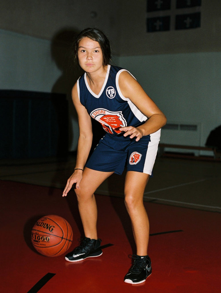 Girls basketball team members from Squamish Nation form the focus of Alana Paterson’s public art project at the 2019 Capture Photography Festival.