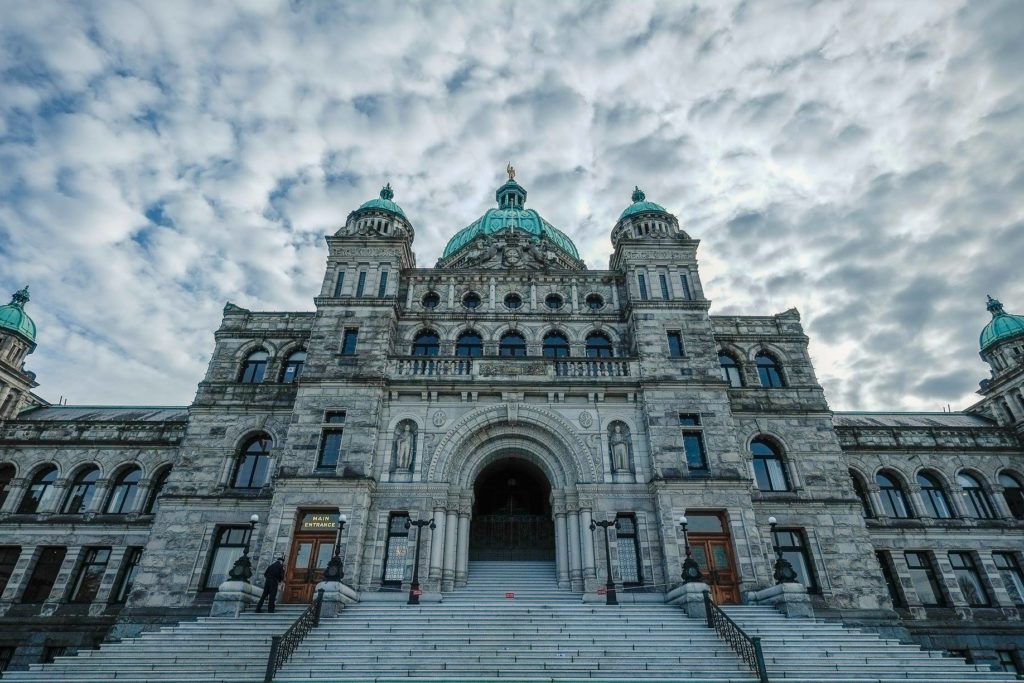 The BC Legislature in Victoria is where the new budget was announced. Photo: Facebook / Government of BC.