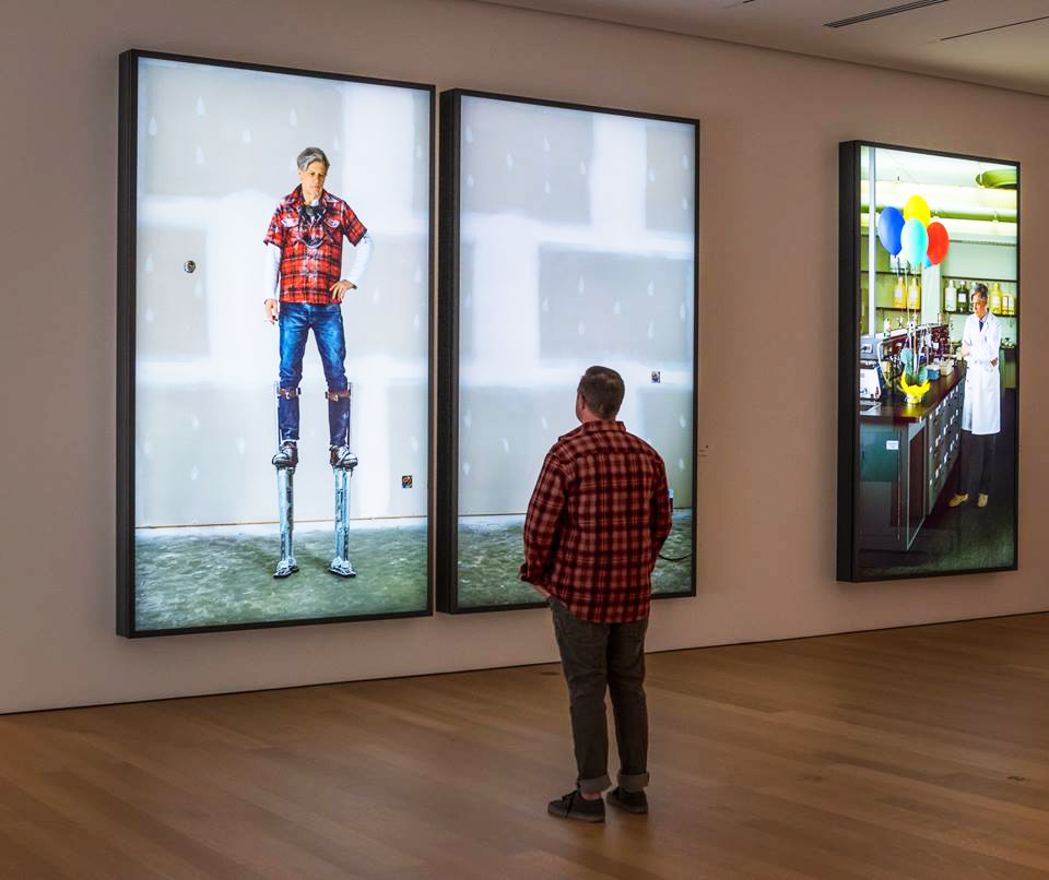 Lightboxes by past Audain Prize winner Rodney Graham on view at the Audain Art Museum in Whistler, B.C. The boost to prize monies this year is intended to raise its profile regionally, nationally and internationally. Photo: Scott Brammer Photography via Audain Art Museum Facebook page.