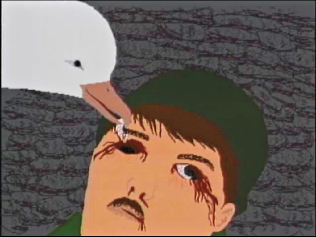 Mary Kunuk, <em>Unikausiq (Stories)</em> (still), 1996. Computer animation, colour and sound, 4 min 54 sec. © Arnait Video Productions. Courtesy Vtape.