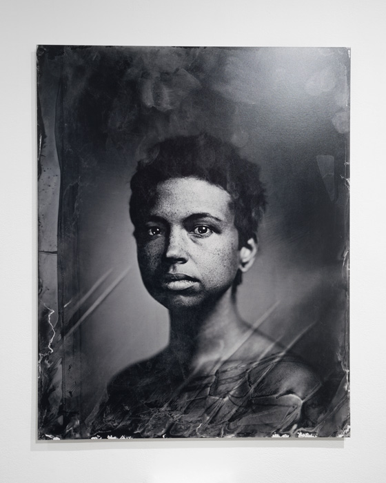 Kali Spitzer, <em>Holland Andrews</em>, 2018. Archival C Print of scanned Tintype. 30x40 inches. Courtesy/grunt gallery. Photo: Dennis Ha.