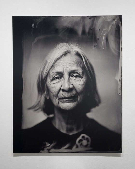 Kali Spitzer, <em>Val Napoleon</em>, 2018. Archival C Print of scanned Tintype. 30x40 inches. Courtesy/grunt gallery. Photo: Dennis Ha. 

