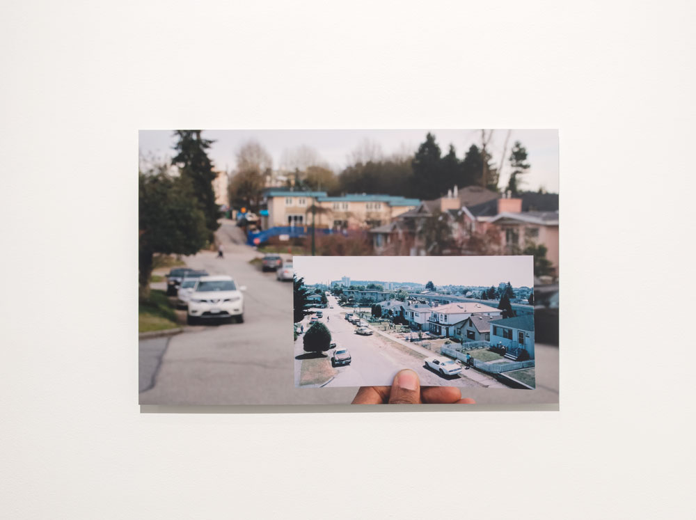 Deanna Bowen, <em>Rupert Lanes (after Wall)</em>, 2019. Installation view from “A Harlem Nocturne,“ Contemporary Art Gallery, Vancouver, April 5–June 16, 2019. Photo: SITE Photography