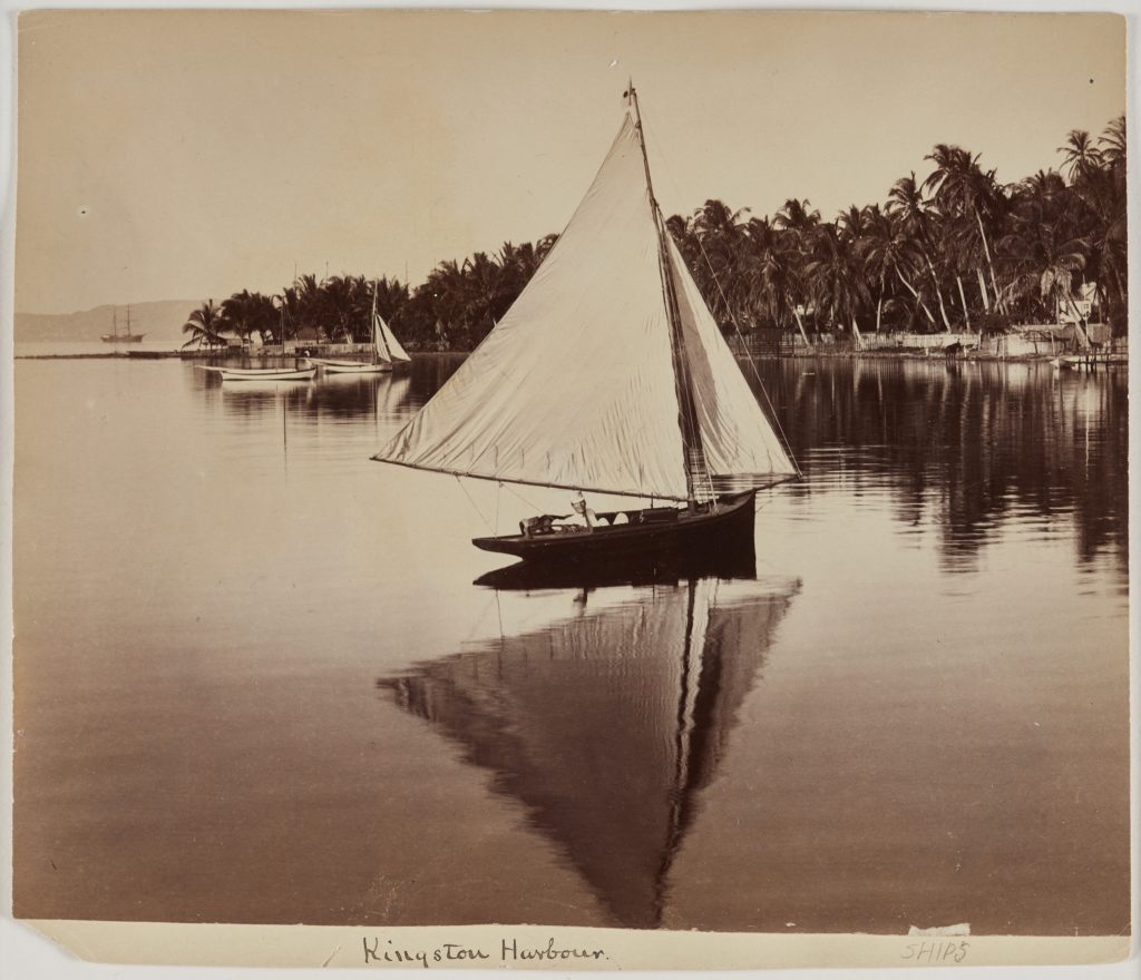 Valentine & Sons, <em>A Boat on Kingston Harbor</em> (variation), 1891. Albumen print, 21.6 x 26.7 cm. Gift of Patrick Montgomery, 2019.