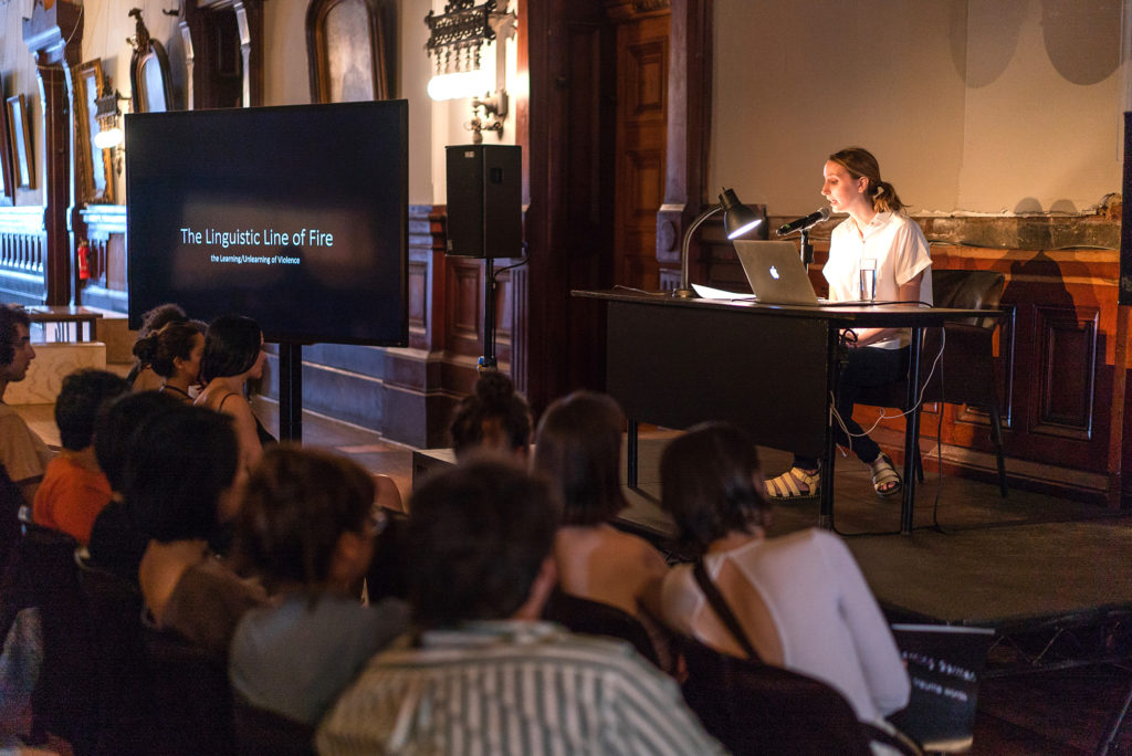 Vanessa Gravenor performs <em>Learning/Unlearning of Violence</em> (2019) at the Park Avenue Armory in New York. Photo: Romke Hoogwaerts. Courtesy the artist.