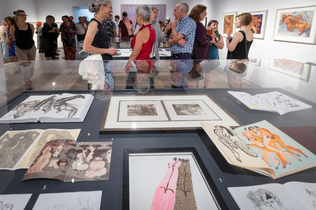 At the opening of the exhibition “Sex Life: Homoeroticism in Drawing,” during the launch of the new SAW Gallery. Photo: Justin Wonnacott / SAW.