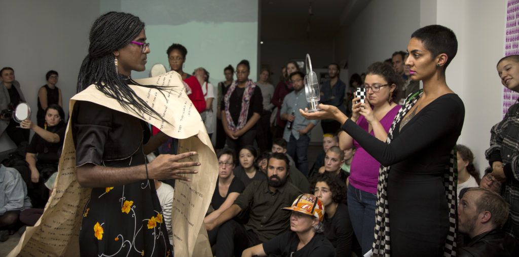 Kama La Mackerel, <em>Truth and Punishment</em> (Performance), 2018.  Courtesy the artist. Photo: Val Bah. 