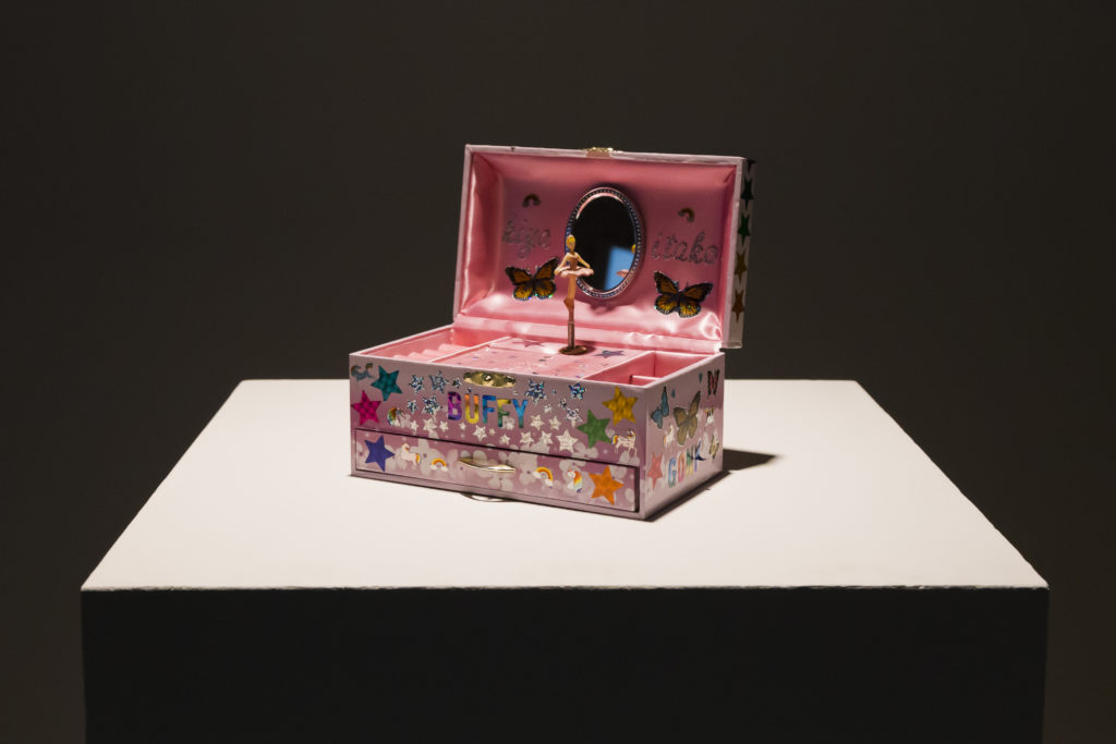Joi T. Arcand, <em>she used to want to be a ballerina (for Buffy Sainte Marie)</em>, 2019. Jewelry box with music. Courtesy the artist. Photo: Carey Shaw Photography. 
