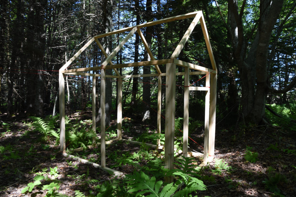 A partial view of Lacey Decker Hawthorne‘s <em>Clew</em> (2019) in the Ark at Wood Point. Photo: John Haney.