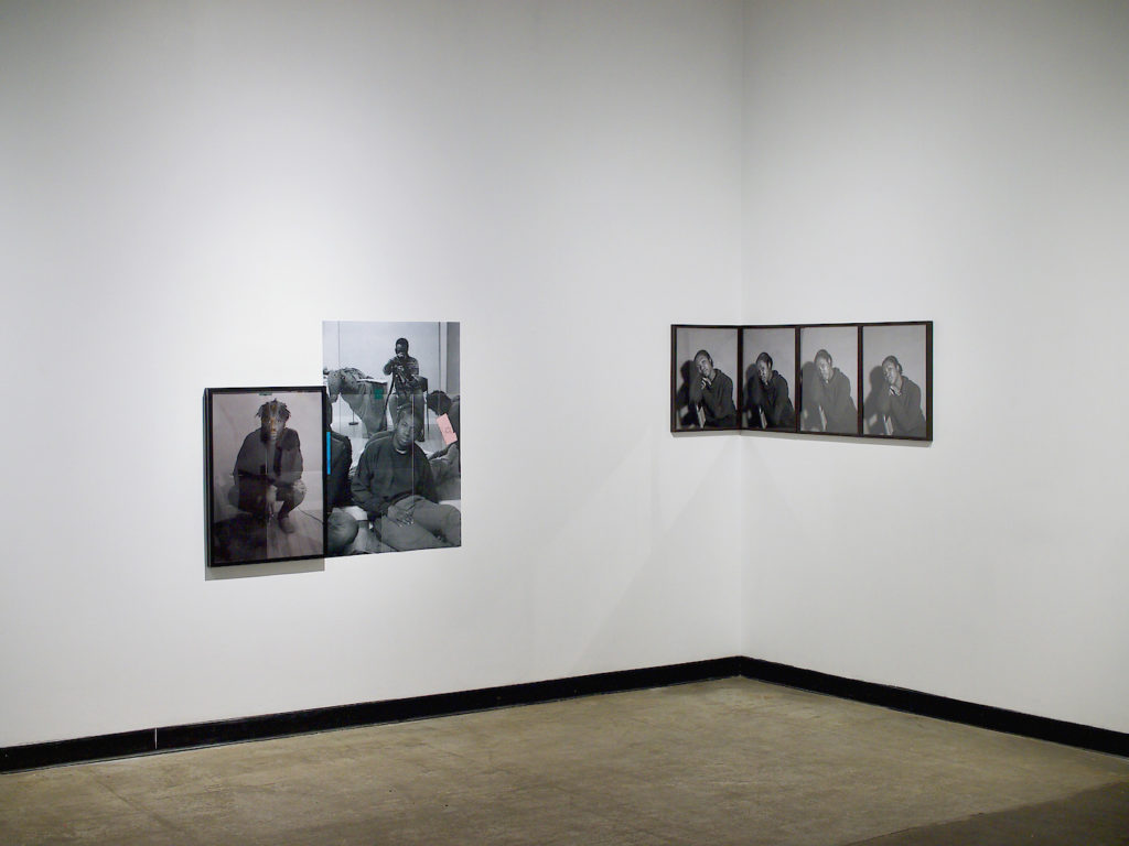 Luther Konadu, <em>Figure as Index (Triptych)</em>. C-prints, 68.5×48 cm; 101.5×76 cm; 51×162.5 cm.