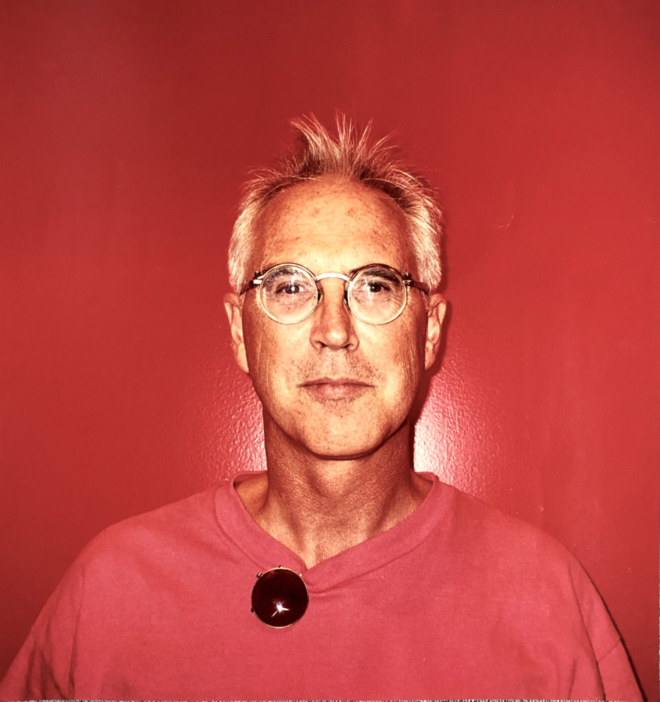 Portrait of Bruce Ferguson taken by Vincent Varga at the inaugural edition of the SITE Santa Fe biennial in 1995.