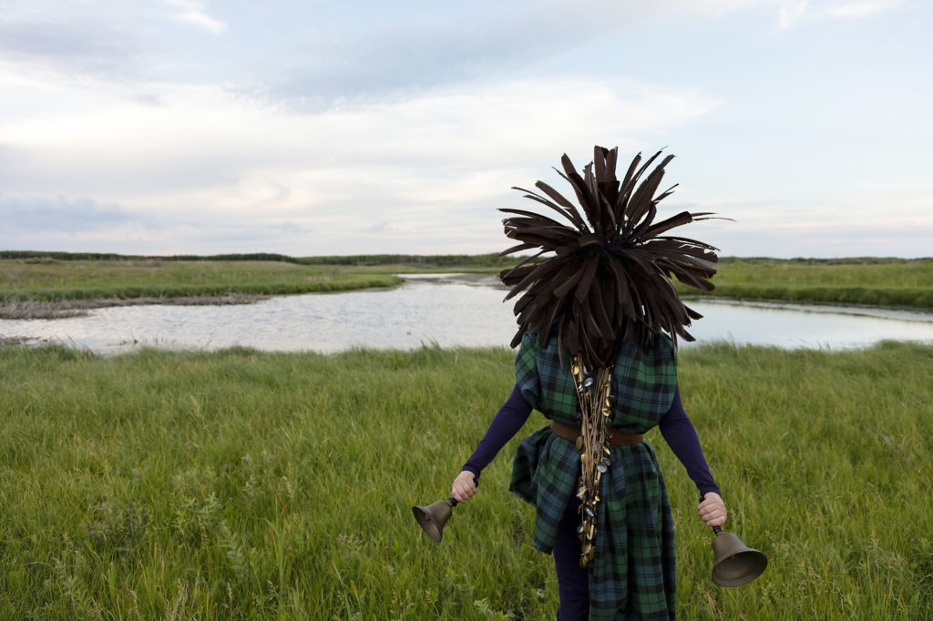 Meryl McMaster, <em>From a Still Unquiet Place</em> from the series <em>As Immense as the Sky</em>, 2019. Digital C-print, 40 x 60 in. Courtesy Stephen Bulger Gallery, Toronto / Pierre-François Ouellette art contemporain, Montreal. © Meryl McMaster.