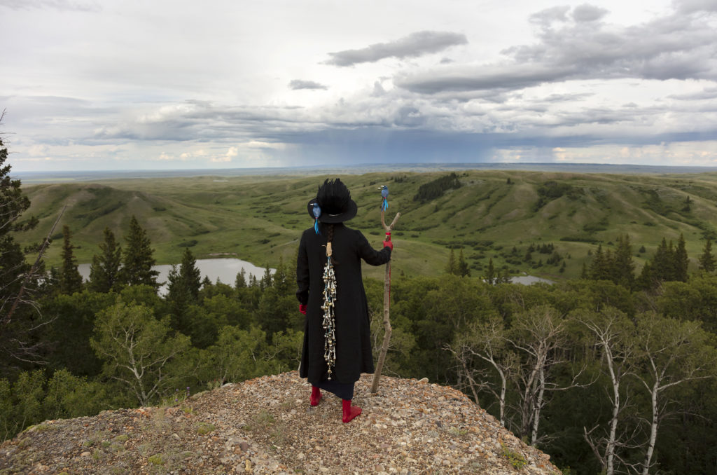 Meryl McMaster, <em> My Destiny is Entwined With Yours</em> from the series <em>As Immense as the Sky</em>, 2019. Digital C-print, 40 x 60 in. Courtesy Stephen Bulger Gallery, Toronto / Pierre-François Ouellette art contemporain, Montreal. © Meryl McMaster.