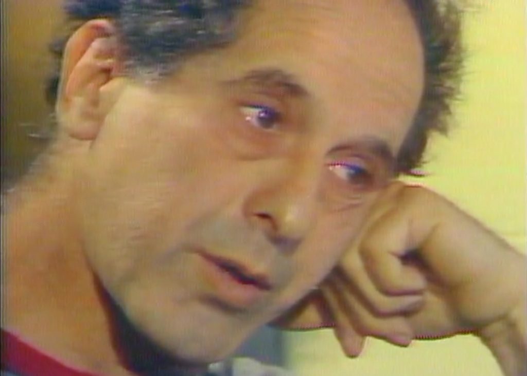 Robert Frank during a 1977 CBC TV interview at his home in Mabou, Cape Breton, Nova Scotia.