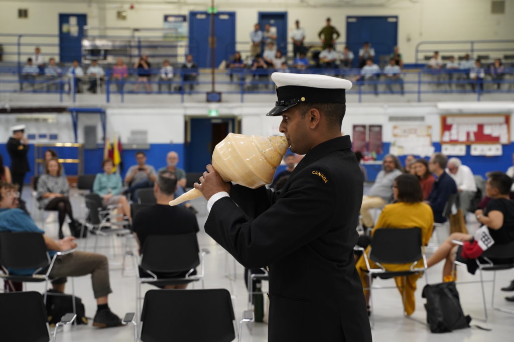 Althea Thauberger and Kite,<em> Call to Arms </em>, 2019. Performance at the Toronto Biennial of Art (2019). Photo: Triple Threat. Courtesy Toronto Biennial of Art. 