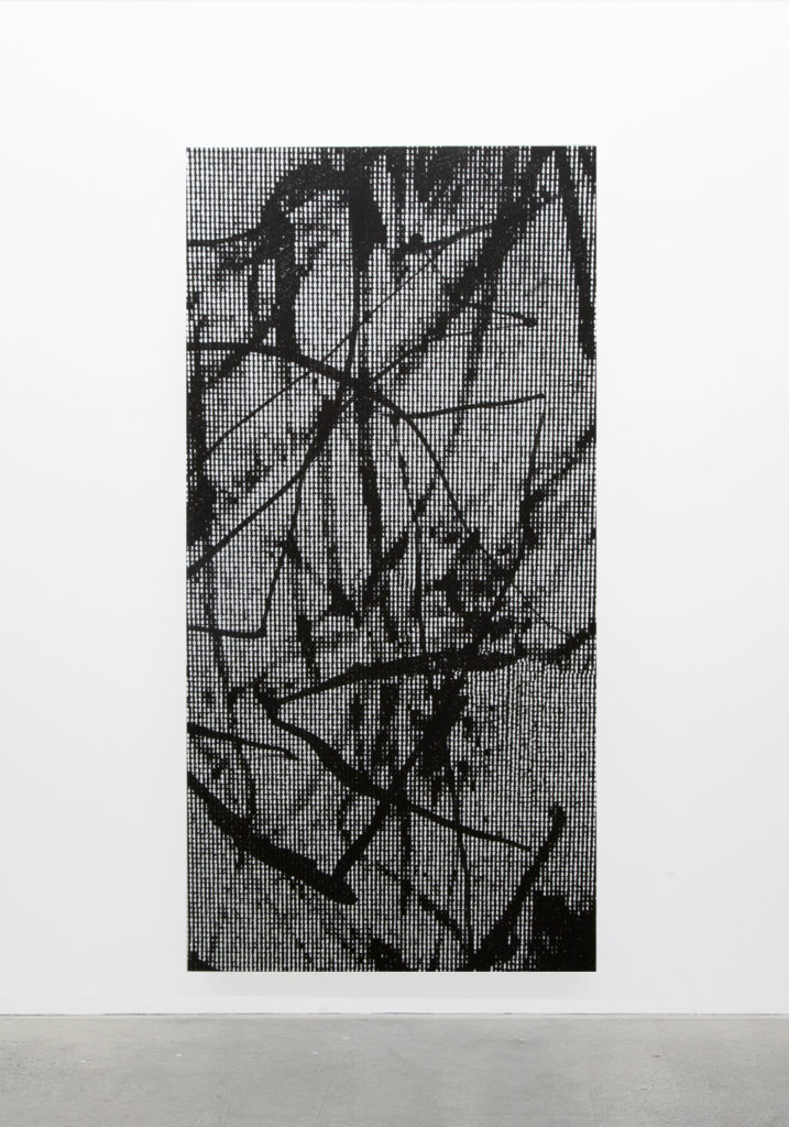 Jérôme Nadeau, <em>SLUGG139</em>, 2019. Ink-jet on canvas, 1.52 m x 101.6 cm.