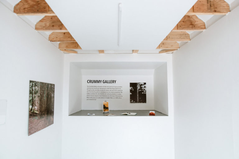 Interior view of <em>Crummy Gallery</em>. The public was meant to have access to the space for the duration of 8 weeks. Photo: Campbell River Art Gallery. 