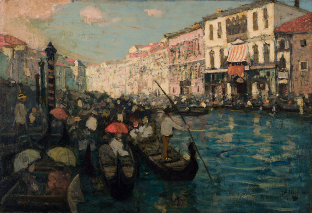 James Wilson Morrice's painting <em>Venice, Regatta</em> (c. 1898–1901) was estimated at $700,000 to $900,000 in the November 20 Heffel auction. It sold for $751,250 including buyers' premium. Photo: Courtesy Heffel Fine Art Auction House.
