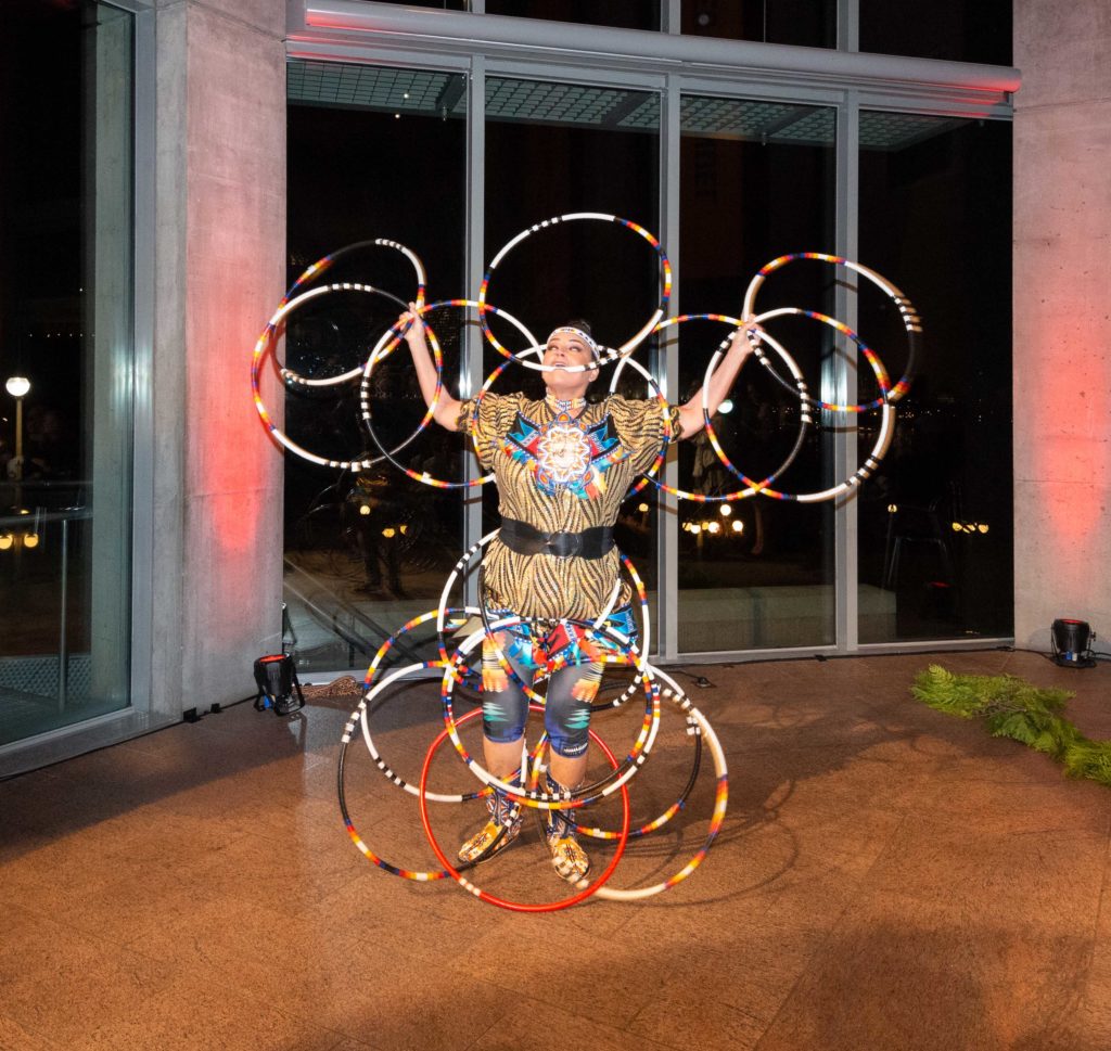 Hoop Dancer Rhonda Doxtator (Oneida Nation) performing at 