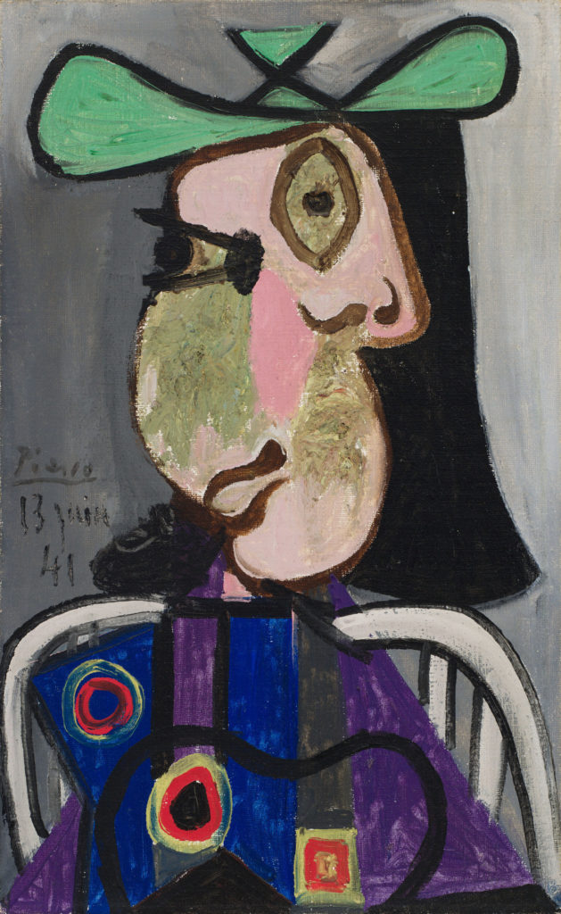 Pablo Picasso's <em>Femme au chapeau</em> (1941), said to be a portrait of Surrealist artist Dora Maar, was the top lot at Canada’s fall auctions, going for roughly $9 million at the Heffel event November 20. Courtesy CNW/Heffel Fine Art Auction House.