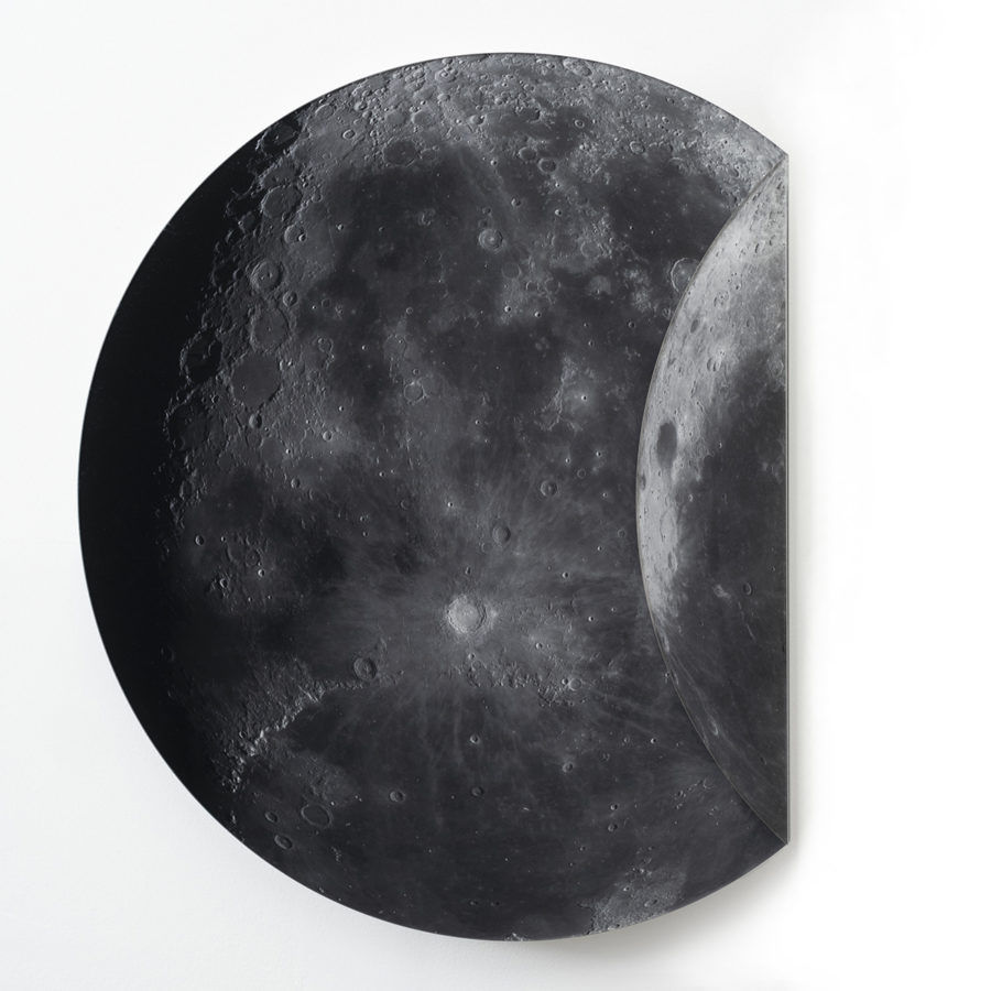 Ryan Van Der Hout, Folded Moon, C-print and plexiglass, 23 x 20 inches, 2020