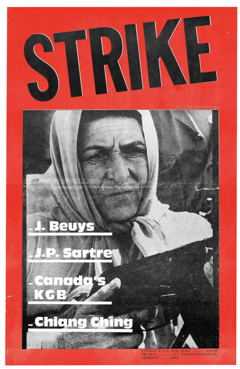 Cover for the Centre for Experimental Art and Communication’s <em>Strike 3</em>, October 1978.