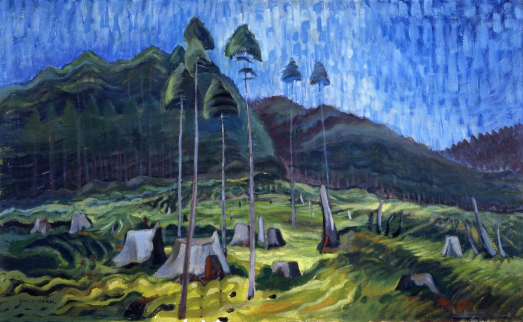 Emily Carr, <em>Odds and Ends</em>, 1939. Oil on canvas, 67 x 109 cm. Collection Art Gallery of Greater Victoria.
