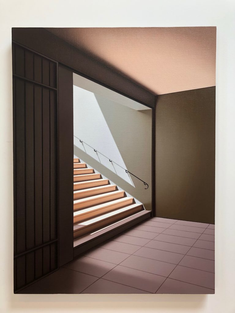 Pierre Dorion, <em>Lisbonne III</em>, 2020. Oil on linen canvas, 83.8 x 63.5 cm. Courtesy Galerie René Blouin.  