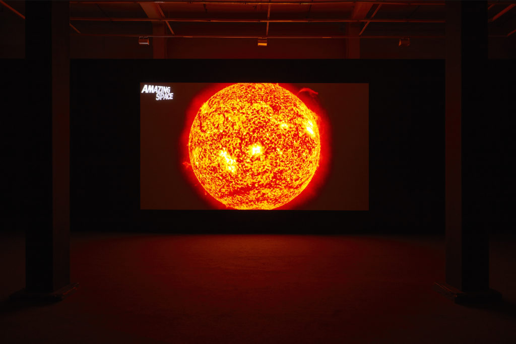 Arthur Jafa, <em>Love Is the Message, the Message Is Death</em> (installation view), 2016. Video, 6 min 30 sec. Courtesy Musée d’art contemporain de Montréal. 