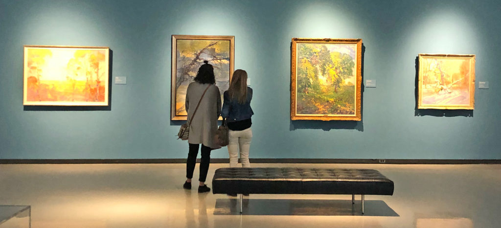 Visitors at the Winnipeg Art Gallery on May 5, 2020—the first day it reopened. Photo: WAG.