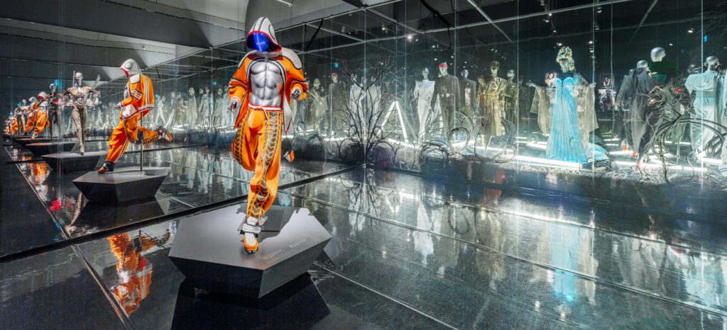 ”Thierry Mugler: Couturissime,” 2019. Exhibition view at the Montreal Museum of Fine Arts. Photo: © Marc Cramer.