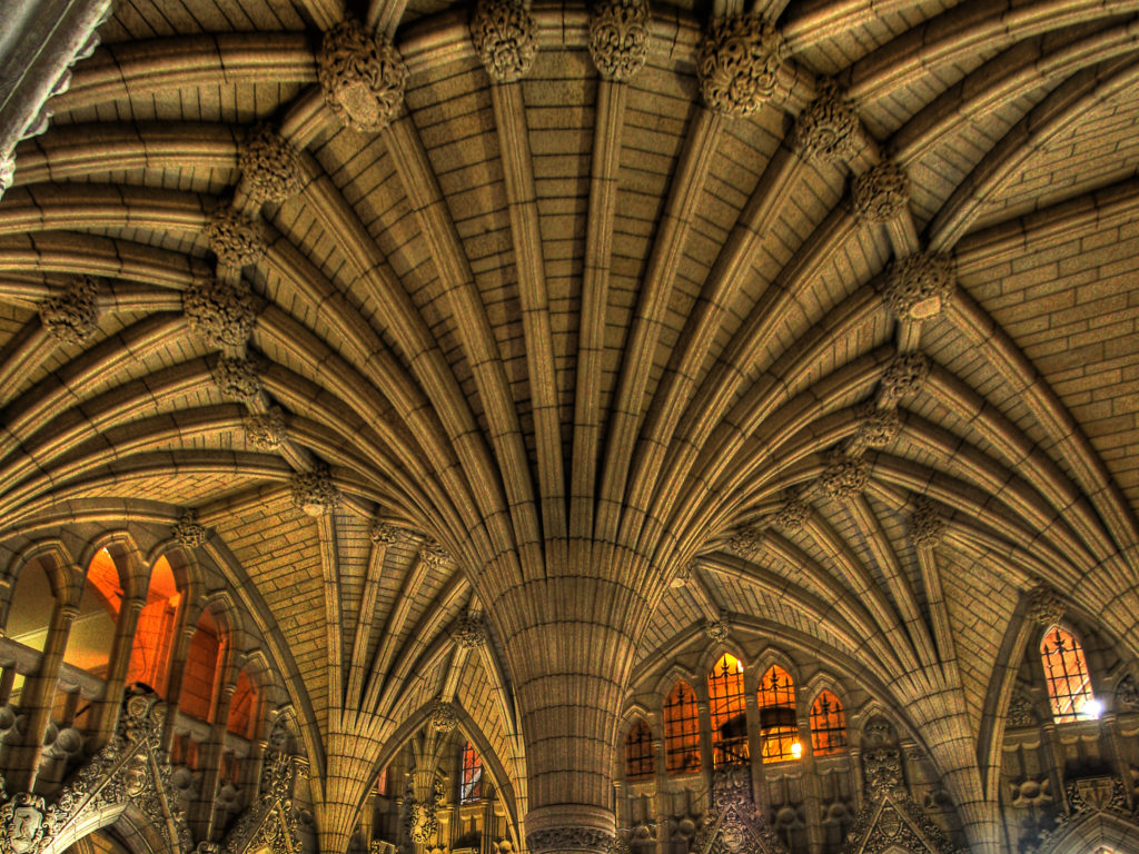 A view of the House of Commons rotunda ceiling in Ottawa. Photo: Paul Gorbould via Flickr. CC BY-ND 2.0.