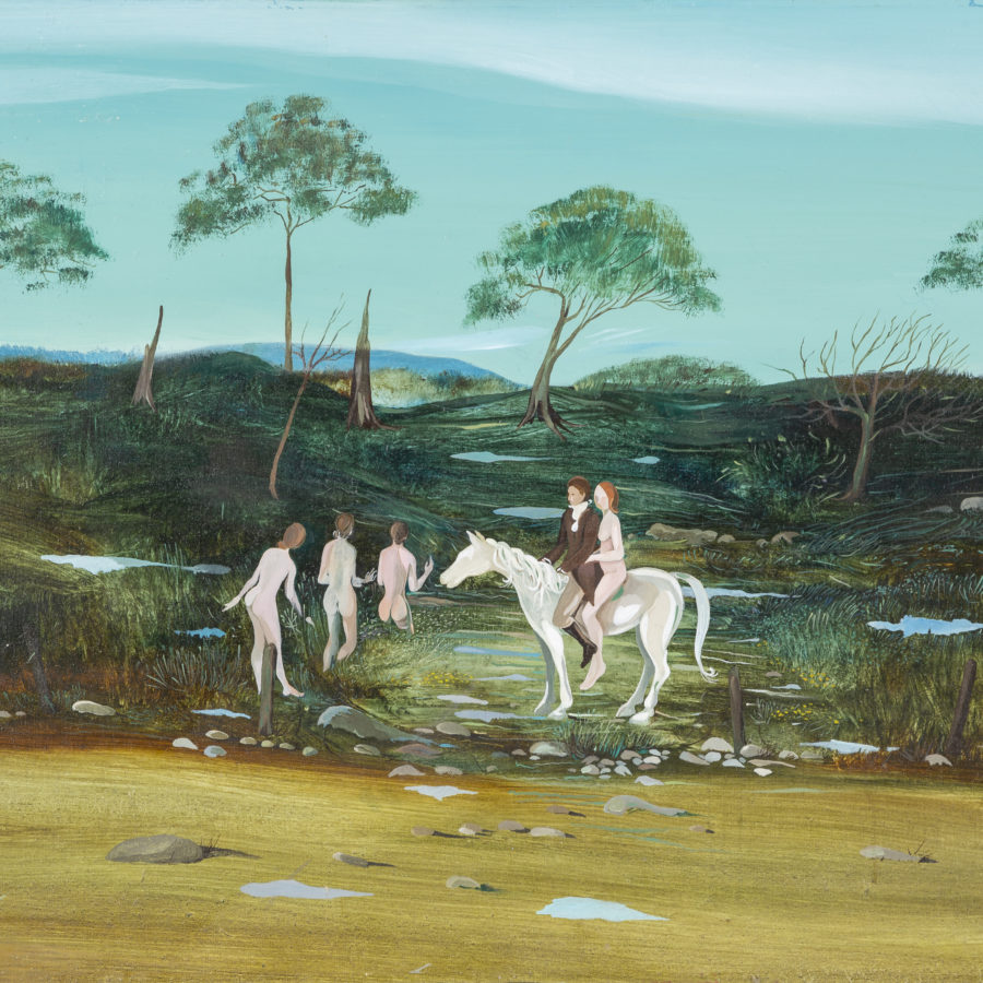Gerard Clarkes, Grand Journey, 1964 oil on canvas 72.5 x 97 cm. Courtesy of the artist