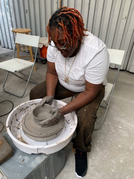 Domonique Perkins, co-founder of People's Pottery Project, 2020. Photo: People's Pottery Project.