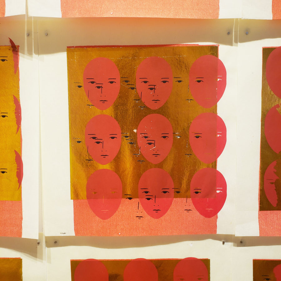 Detail of 一百鬼 / 100 Ghosts by Annie Wong at Open Studio. Image courtesy of Open Studio (2020).